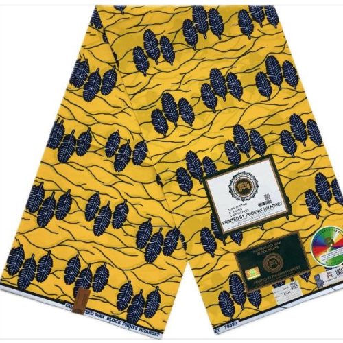 HITARGET Pagne Africain - Tissu 100% Coton Jaune