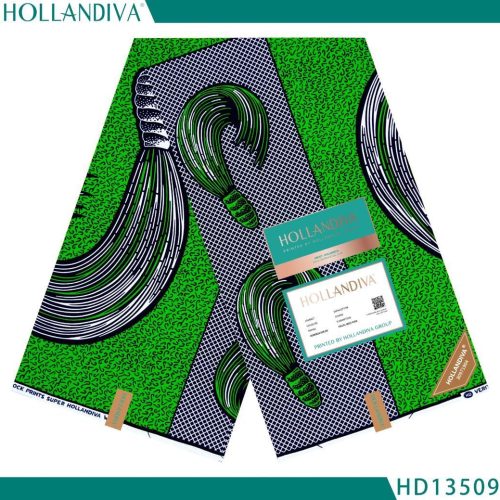 Hollandiva Pagne Africain - Tissu 100% Coton Vert