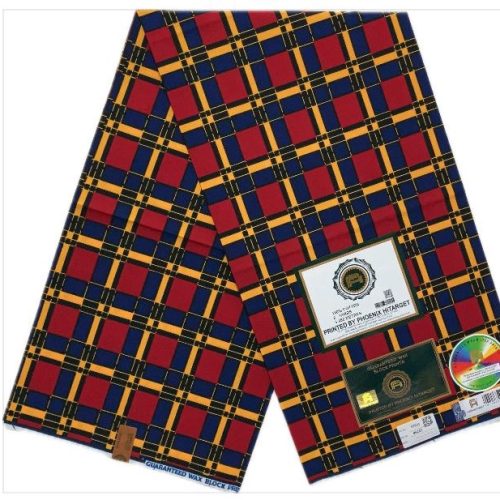 HITARGET Pagne Africain - Tissu 100% Coton Rouge